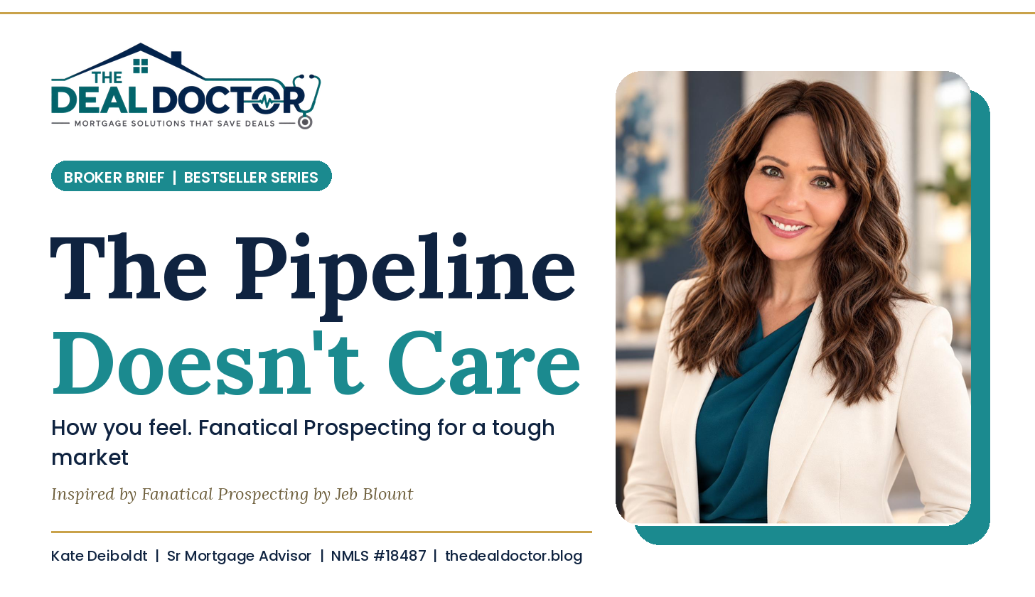 The Pipeline Doesn’t Care How You Feel: Fanatical Prospecting for a Tough Market